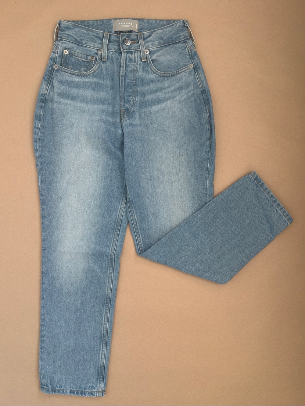 NWT Everlane Curvy ‘90s Cheeky Straight Jeans Sz 24 Organic Cotton Ankle Denim
